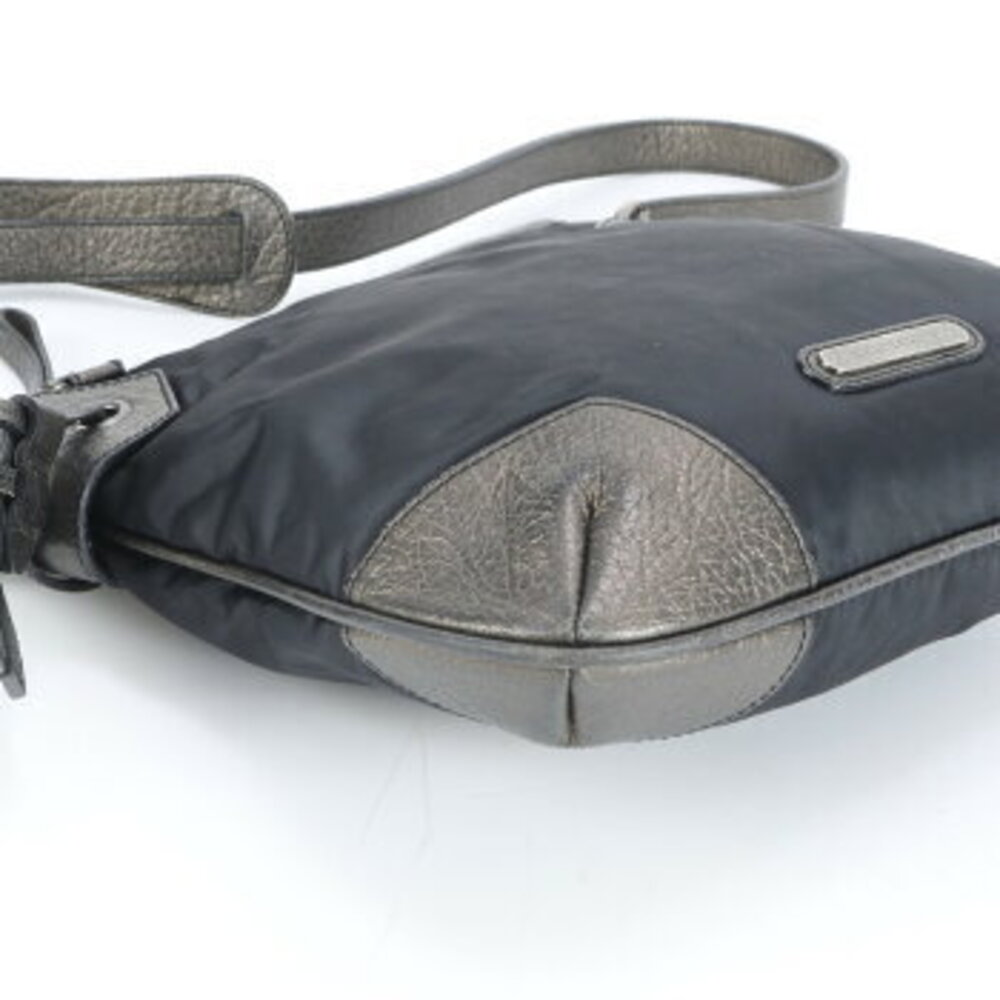 Burberry leather shoulder bag crossbody messenger black - Picture 4 of 8